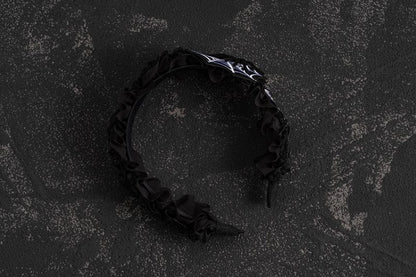 Goth Spider Detail Spider Web Ruffled KC