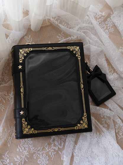 Magic Book Ita Crossbody Bag Black/Blue/Red/Pink/Yellow/Green/Purple 8 Color Options Itabag