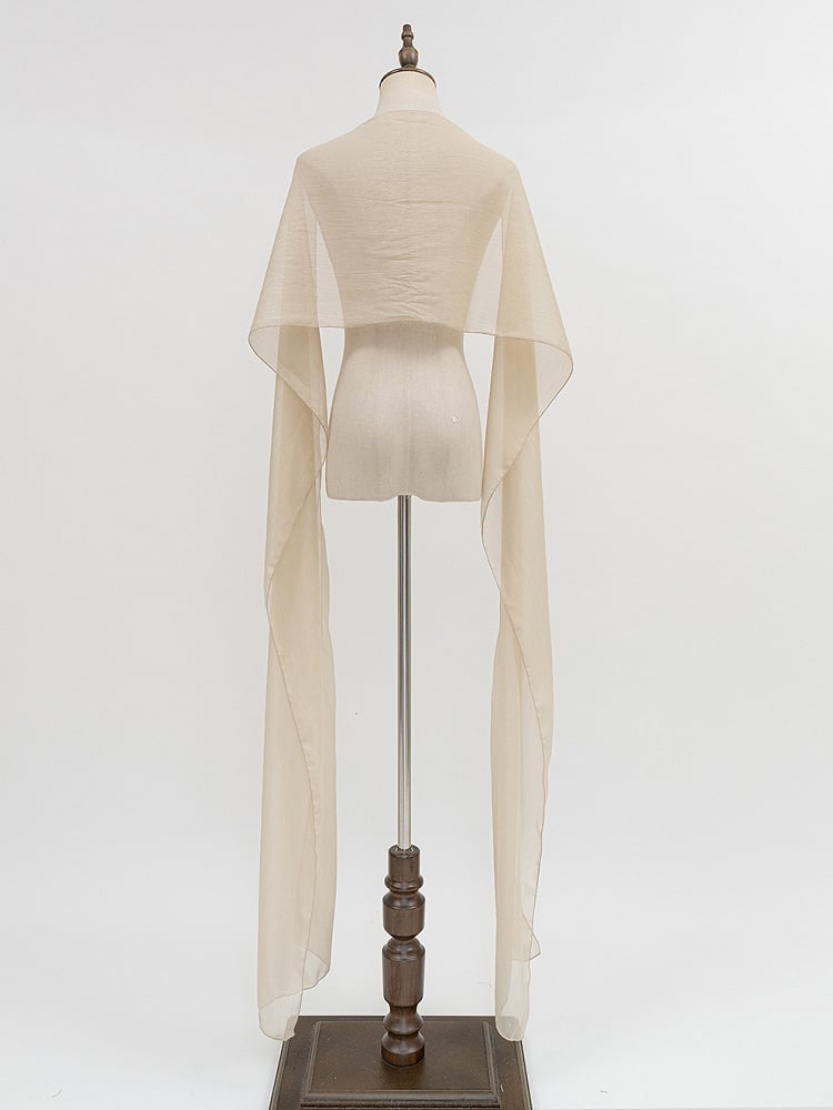 Beige Chiffon Shawl