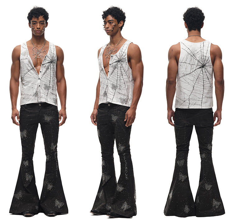 Dripping Spider Web Necklace