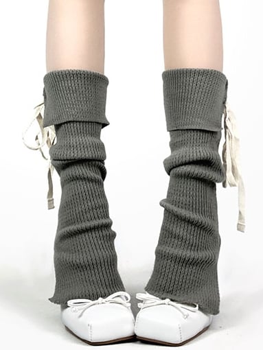 5 Color Options Knitted Leg Warmers