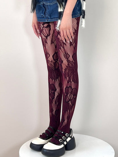 Purplr Hollow-out Design Tights