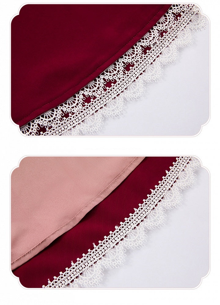 Red Slim Fit Waist Elegant Lolita Fashion Dress