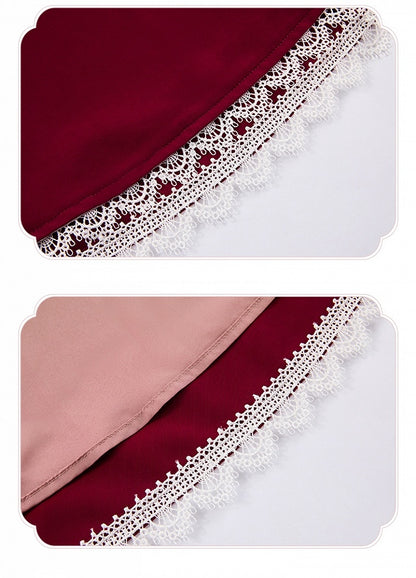 Red Slim Fit Waist Elegant Lolita Fashion Dress