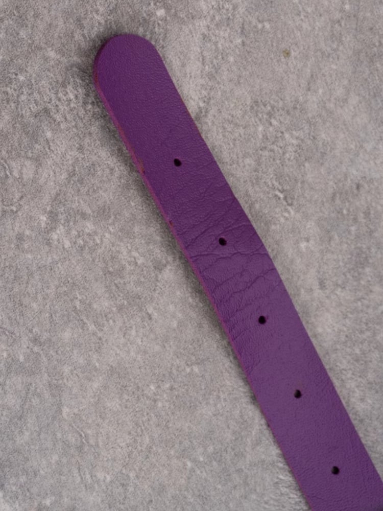 Purple Gothic Rhinestone Decorated Heart Pendant Studs Details Choker