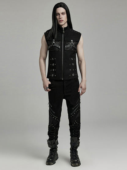 Black Punk Personalized Vest