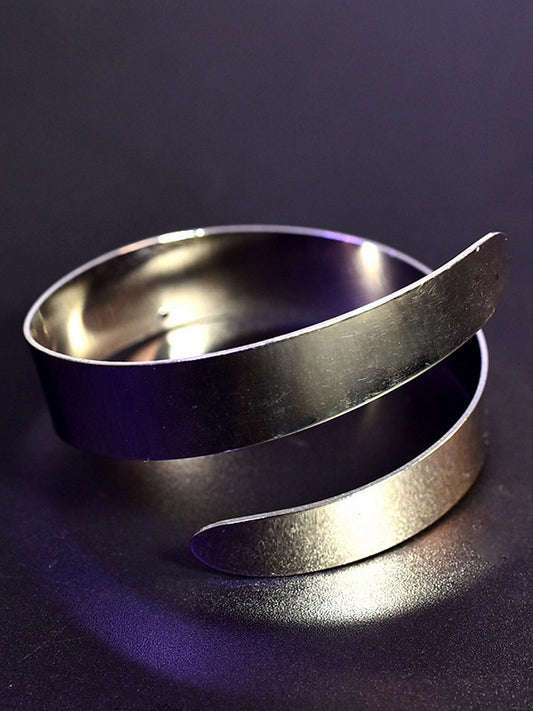 Silver Cyberpunk Arm Cuff