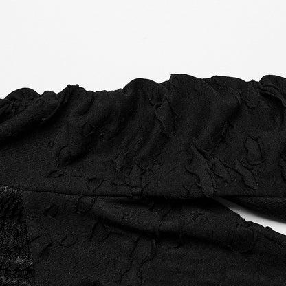 Black Punk Irregular Slim Tee