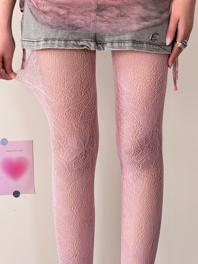 7 Color Options Y2K Butterfly Hollow-out Design Tights