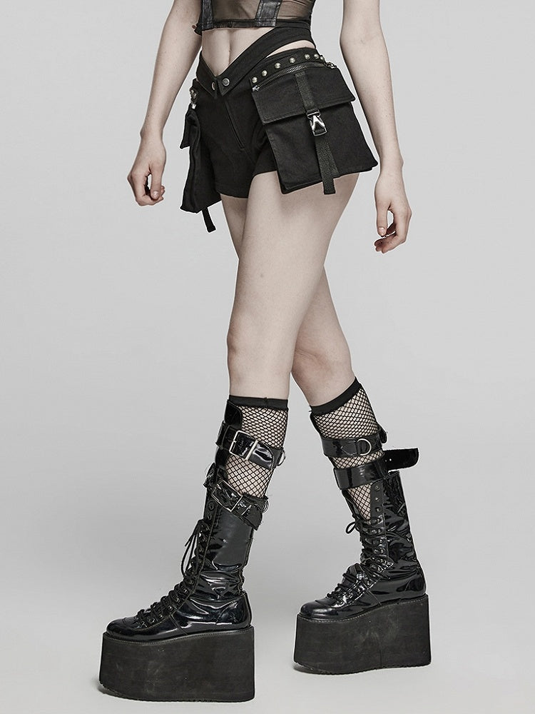 Black Punk Shorts