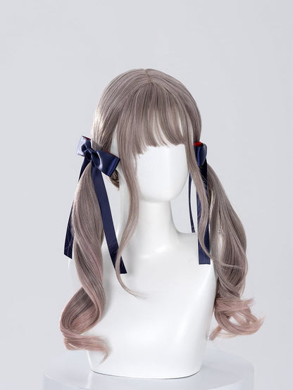 Red Lining Dark Blue Bowknot Hairclip