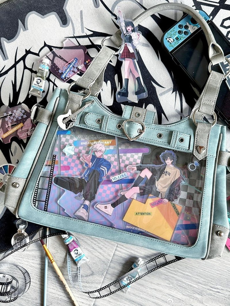 Cyan Motorcycle Ita Shoulder Bag