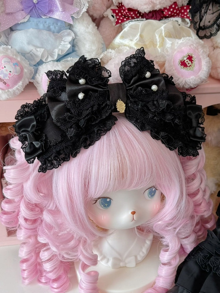 5 Color Options Beaded Decorated Lace Trim Bowknot KC