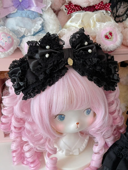 5 Color Options Beaded Decorated Lace Trim Bowknot KC