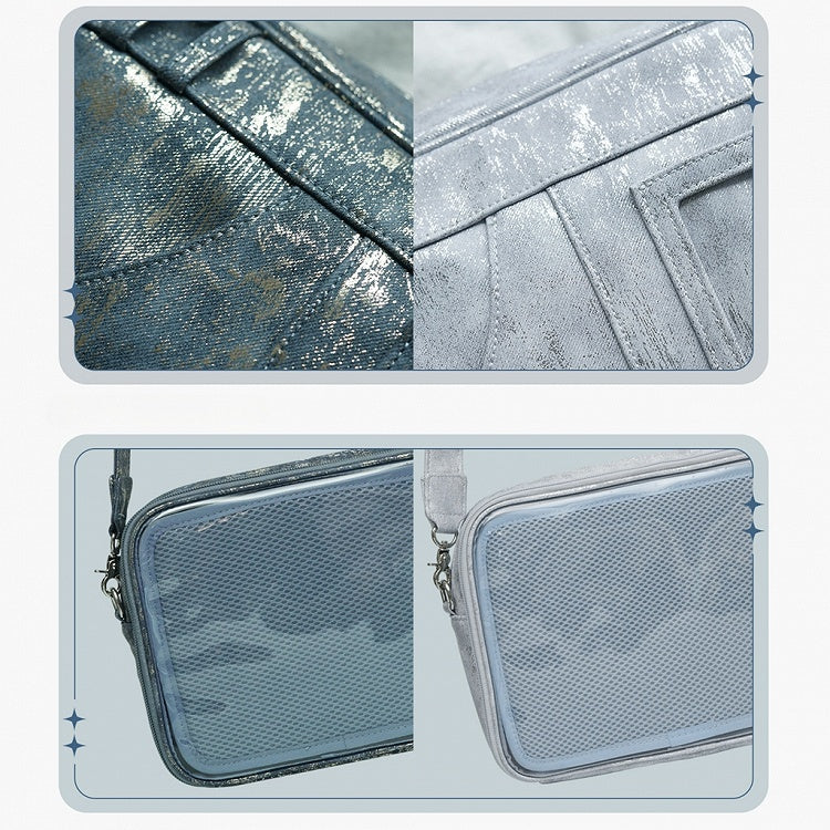 Light Blue PU Ita Crossbody Bag