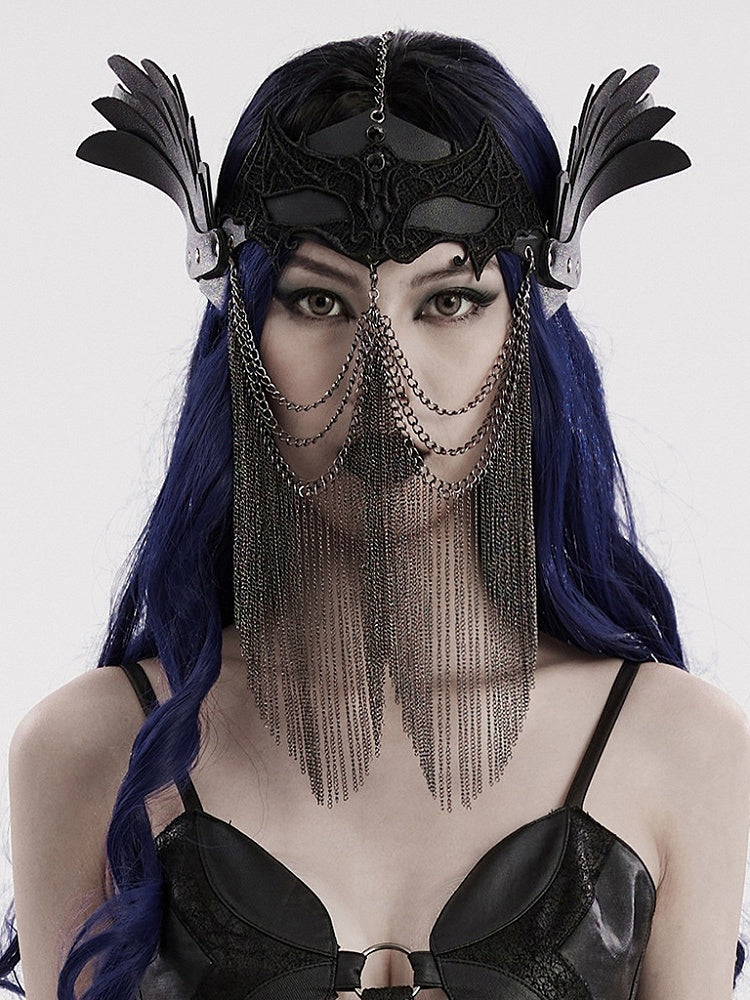 Black Punk Chain Mask