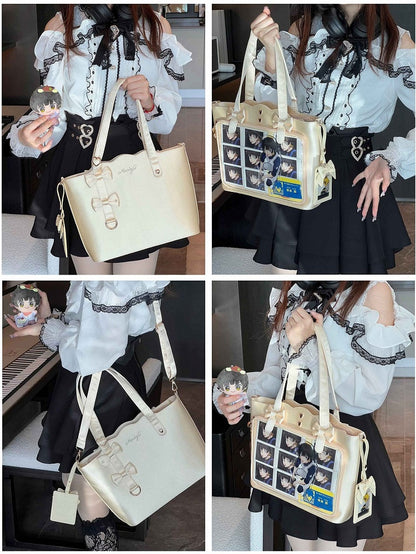 7 Colors Large Capacity Bowknots Crossbody Ita Bag