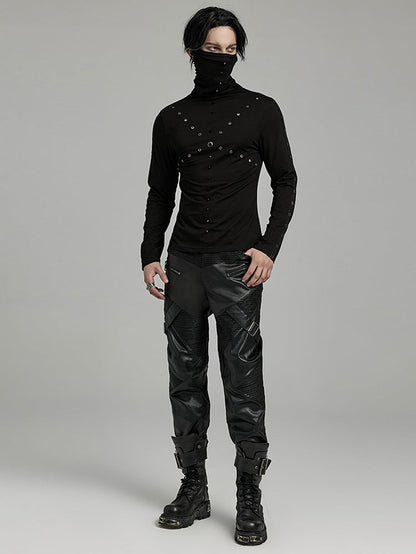 Punk High Collar T-shirt