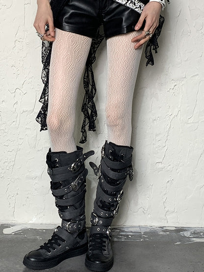 4 Options Hollow-out Design Y2K Tights