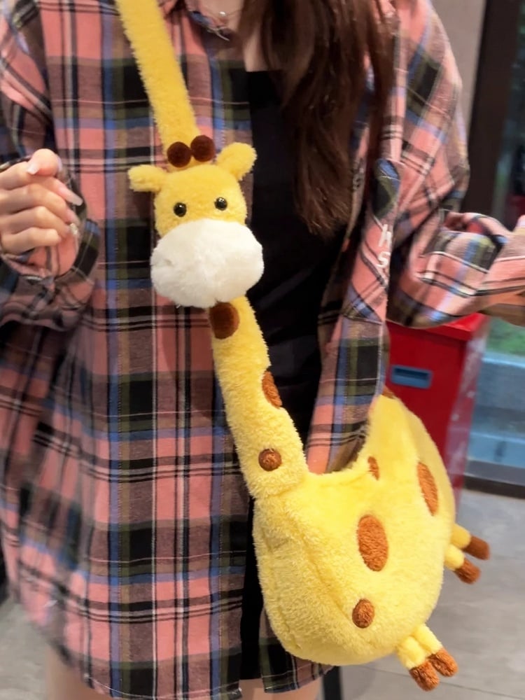 Yellow Giraffe Crossbody Bag