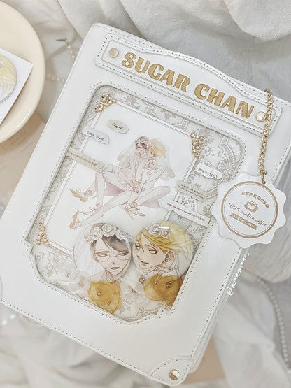 White Letter Decorated Ita Bag