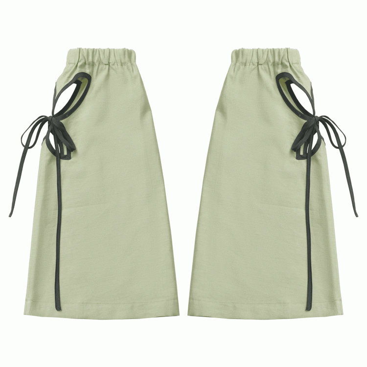 Butterfly-shaped Cutout Green Cheongsam Style Leg Warmers