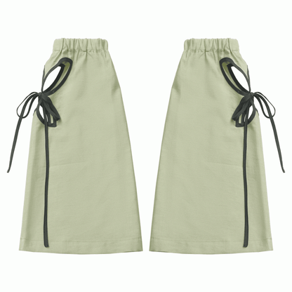 Butterfly-shaped Cutout Green Cheongsam Style Leg Warmers