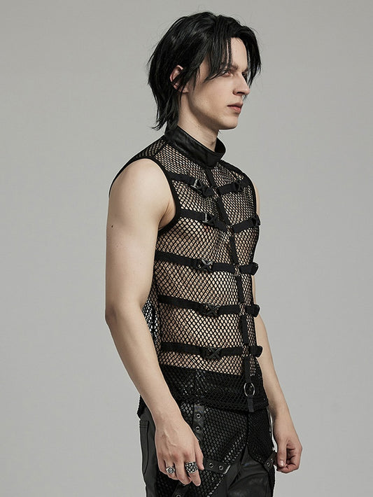 Punk Personalized Mesh Tank Top