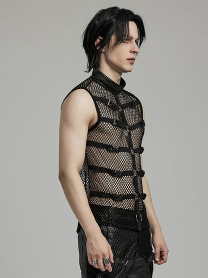 Punk Personalized Mesh Tank Top
