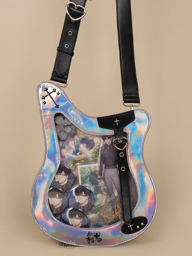 Ajustable Strap Bass Y2K Fashion Laser Crossbody Itabag