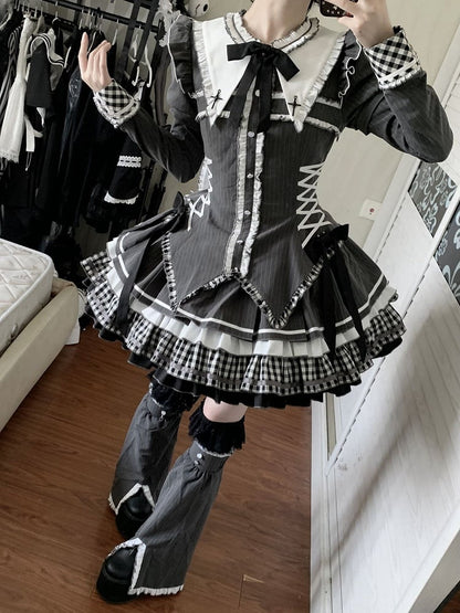 Dark Gray Detachable Straight Sleeves