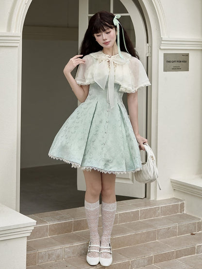 Clearance-Size M for Neck Circumference 42.5CM Beige Self-tie Bowknot Neckline Shawl