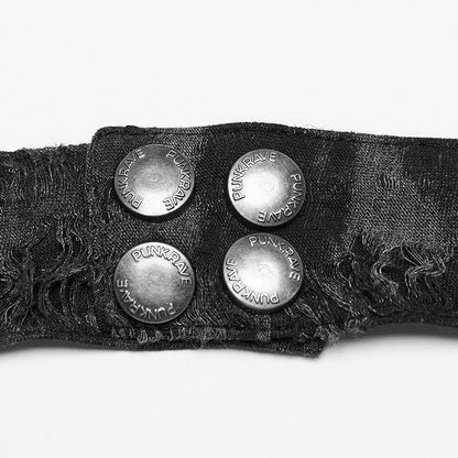 Dark Gray Punk Halter Vest