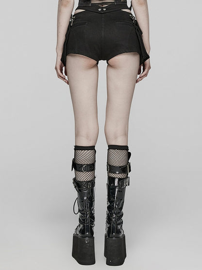 Black Punk Shorts