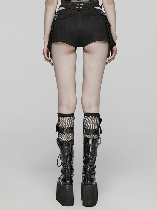 Black Punk Shorts
