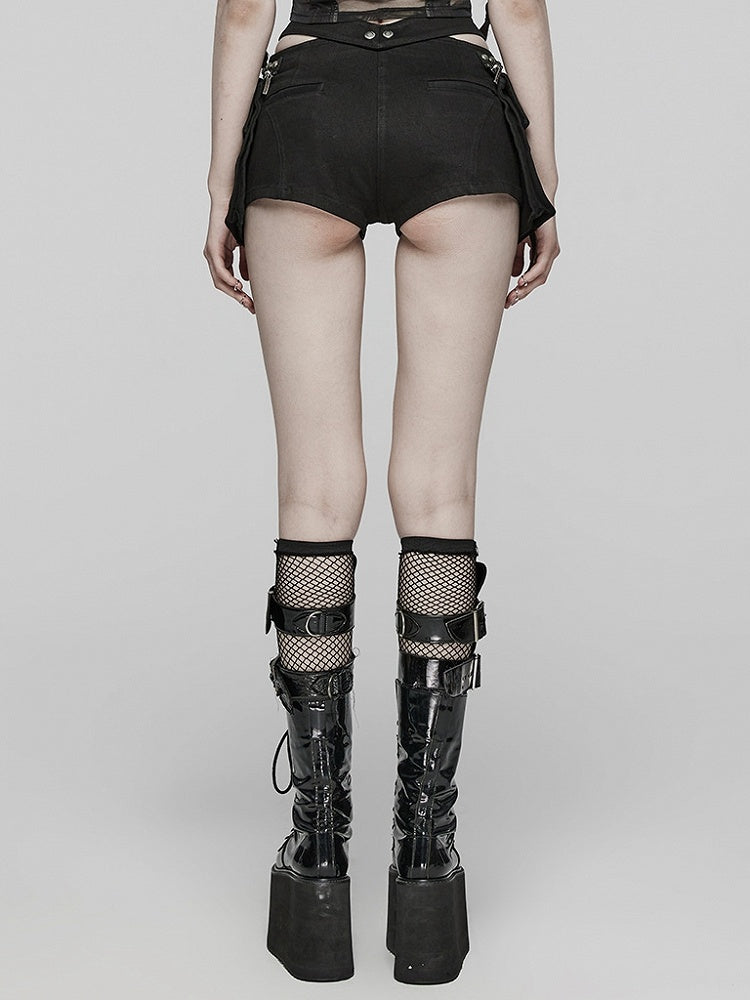 Black Punk Shorts
