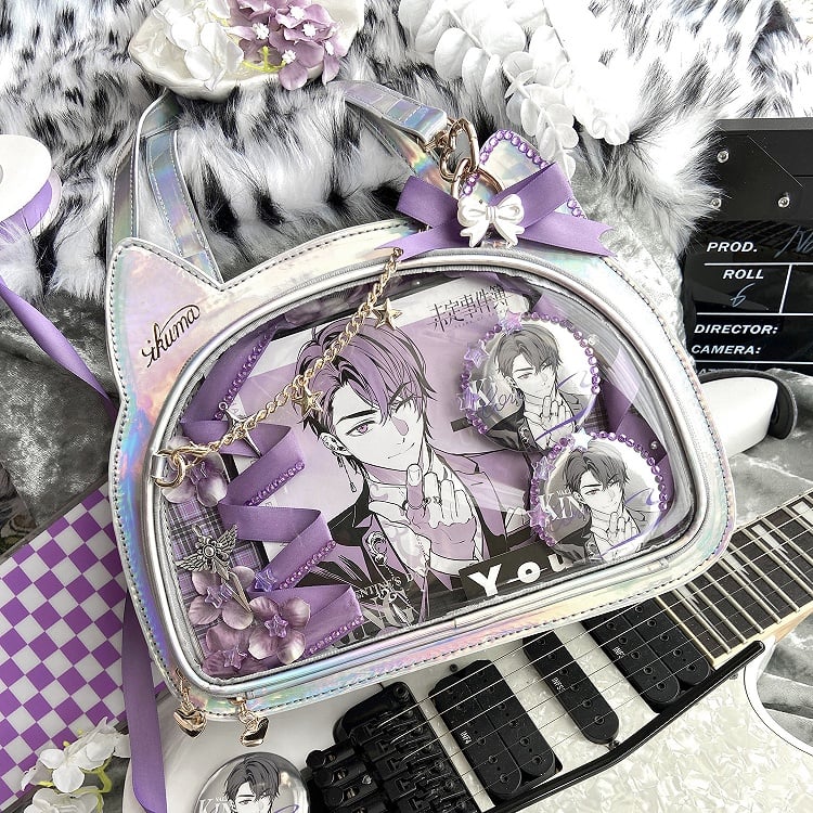 Silver Kitty Ita Tote Bag