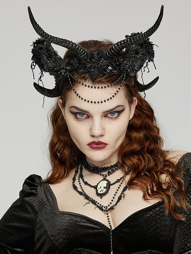 Goth Horn Headwear