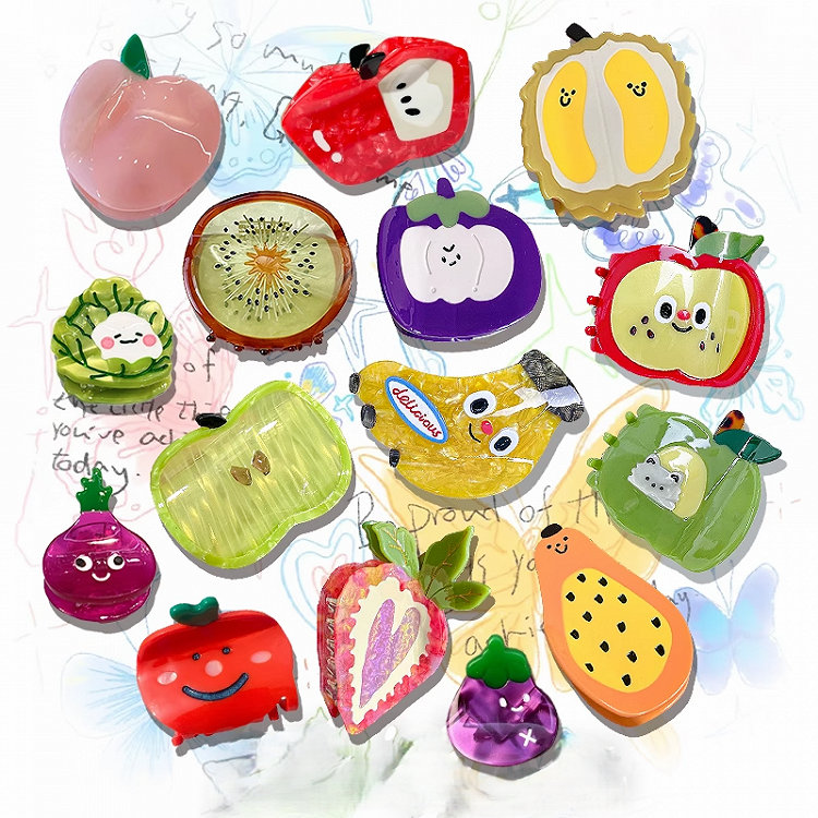 29 Options Y2K Cute Fruits Claw Clips
