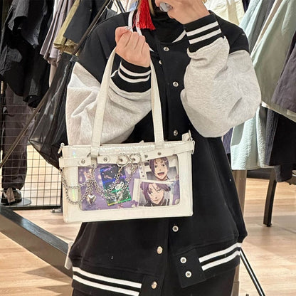 Detachable Chains White Ita Shoulder Bag