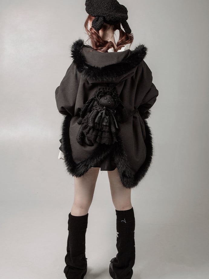 Black Kitten Backpack / Crossbody Bag