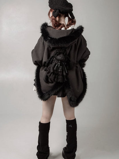 Black Kitten Backpack / Crossbody Bag