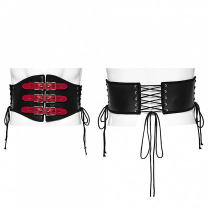 Black and Red Punk Corset