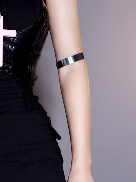 Silver Cyberpunk Arm Cuff