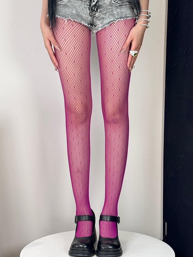 7 Color Options Y2K Polka-dot Pattern Tights