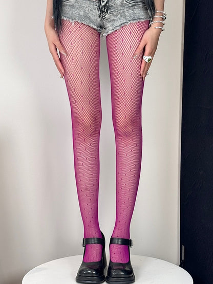7 Color Options Y2K Polka-dot Pattern Tights