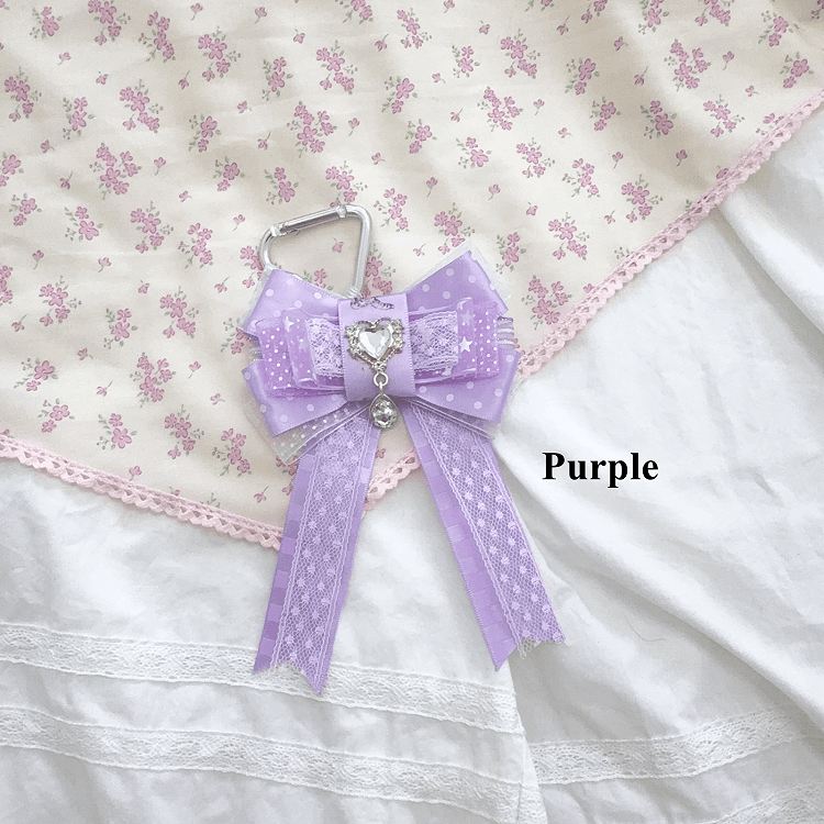 12 Colors Big Bow Ita Bag Charm