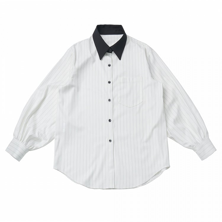 White Striped Oversized Shirt - Effortless Everyday Style