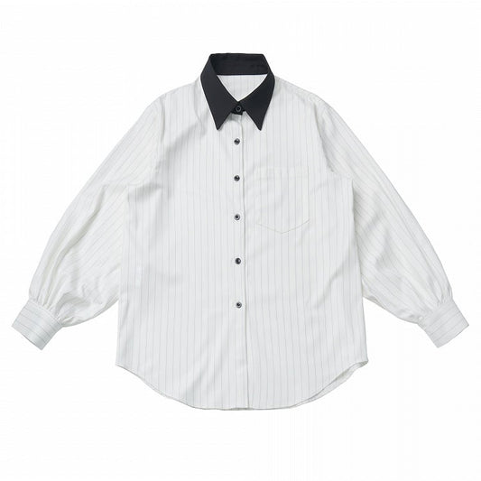 White Striped Oversized Shirt - Effortless Everyday Style