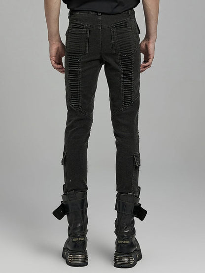 Punk Denim Pants